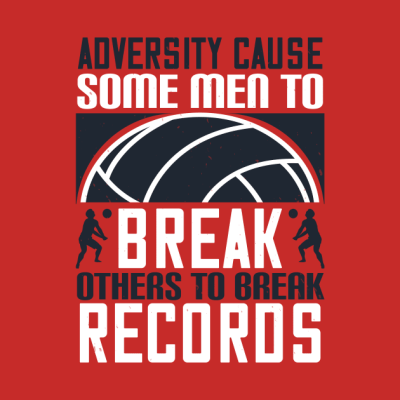 Adversity Cause Some Men To Break Others To Break  Throw Pillow Official Volleyball Gifts Merch