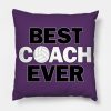 Volleyball Best Coach Ever Throw Pillow Official Volleyball Gifts Merch