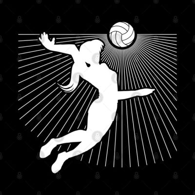 Volleyball Girl Symbol Graphic Pin Official Volleyball Gifts Merch
