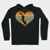 Vintage Heart Volleyball Hoodie Official Volleyball Gifts Merch