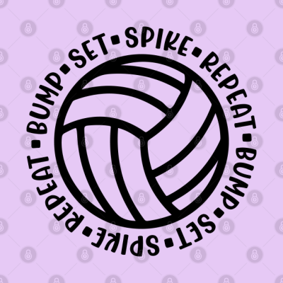 Bump Set Spike Repeat Volleyball Cute Funny Phone Case Official Volleyball Gifts Merch