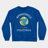 Apparently I Like Volleyball Funny Volleyball Gift Crewneck Sweatshirt Official Volleyball Gifts Merch