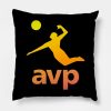 Avp Beach Volleyball Throw Pillow Official Volleyball Gifts Merch