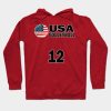 Usa Volleyball 12 T Shirt Design Hoodie Official Volleyball Gifts Merch