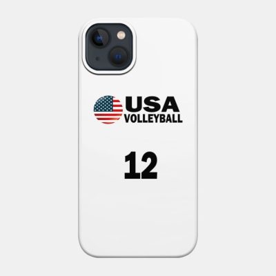 Usa Volleyball 12 T Shirt Design Phone Case Official Volleyball Gifts Merch