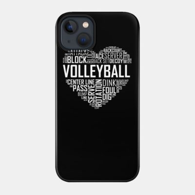 Volleyball Heart Phone Case Official Volleyball Gifts Merch