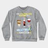 Volleyball Mom At A Volleyball Competition Crewneck Sweatshirt Official Volleyball Gifts Merch