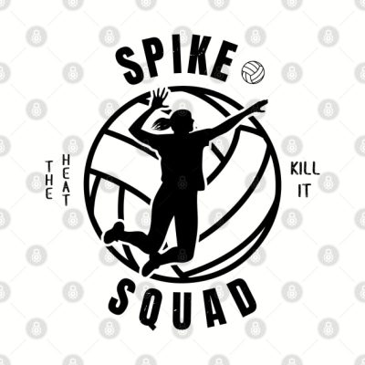 Womens Volleyball Spike Squad Volleyball Fan Throw Pillow Official Volleyball Gifts Merch