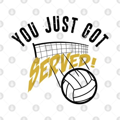 You Just Got Served Funny Volleyball Shirt Throw Pillow Official Volleyball Gifts Merch