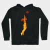 Volleyball Girl Fire Hoodie Official Volleyball Gifts Merch