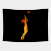 Volleyball Girl Fire Tapestry Official Volleyball Gifts Merch