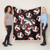 black red team colors girls i love volleyball fleece blanket r7005ad24511a42fd8592c2b72b1cac04 ee3yx 8byvr 1000 - Volleyball Gifts