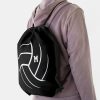 black white minimalism volleyball monogrammed drawstring bag r0a6d7587e72742b0a88fbf8ad6aa61ea qwkt5 1000 - Volleyball Gifts