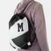 black white school spirit boys girls volleyball drawstring bag r947f03ce2b584c81ac780a1c06f2c816 qwkt5 1000 - Volleyball Gifts