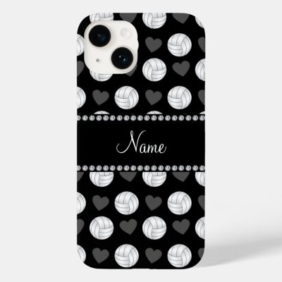 custom name black volleyballs and hearts case mate iphone case r1874eeb6a6d045b1b40066b39c47bfeb s0dn6 1000 - Volleyball Gifts Store