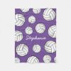 custom name volleyball purple fleece blanket r2810f45d78d44210a9f5ad67ff977636 zkhkh 1000 - Volleyball Gifts