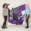 custom volleyball sport purple white black fleece blanket rb41c3b31ef0b4b8382581827ba5193a8 ee3yx 8byvr 1000 - Volleyball Gifts