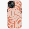 Volleyball Retro Flowers Iphone Case Official Volleyball Gifts Merch