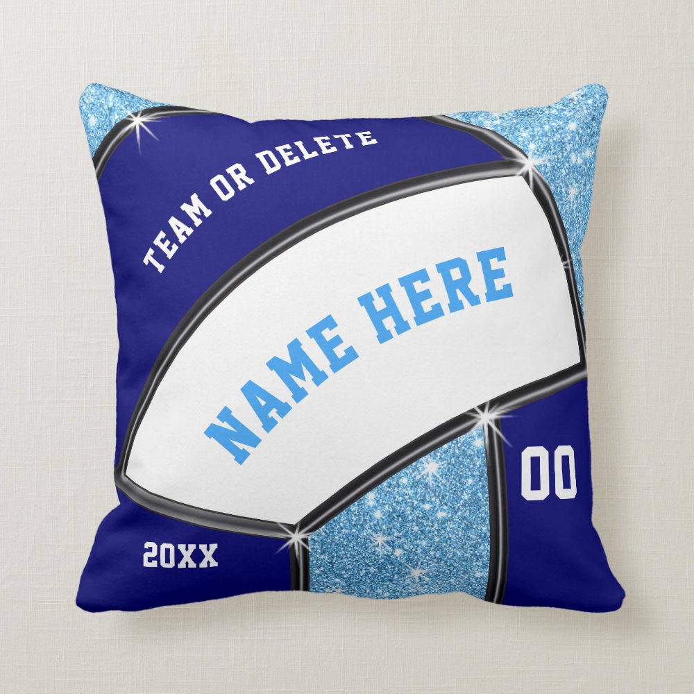 light and navy blue white senior volleyball gifts throw pillow r364abfd8249d42559672e0a74d21215b 6s309 8byvr 1000 - Volleyball Gifts