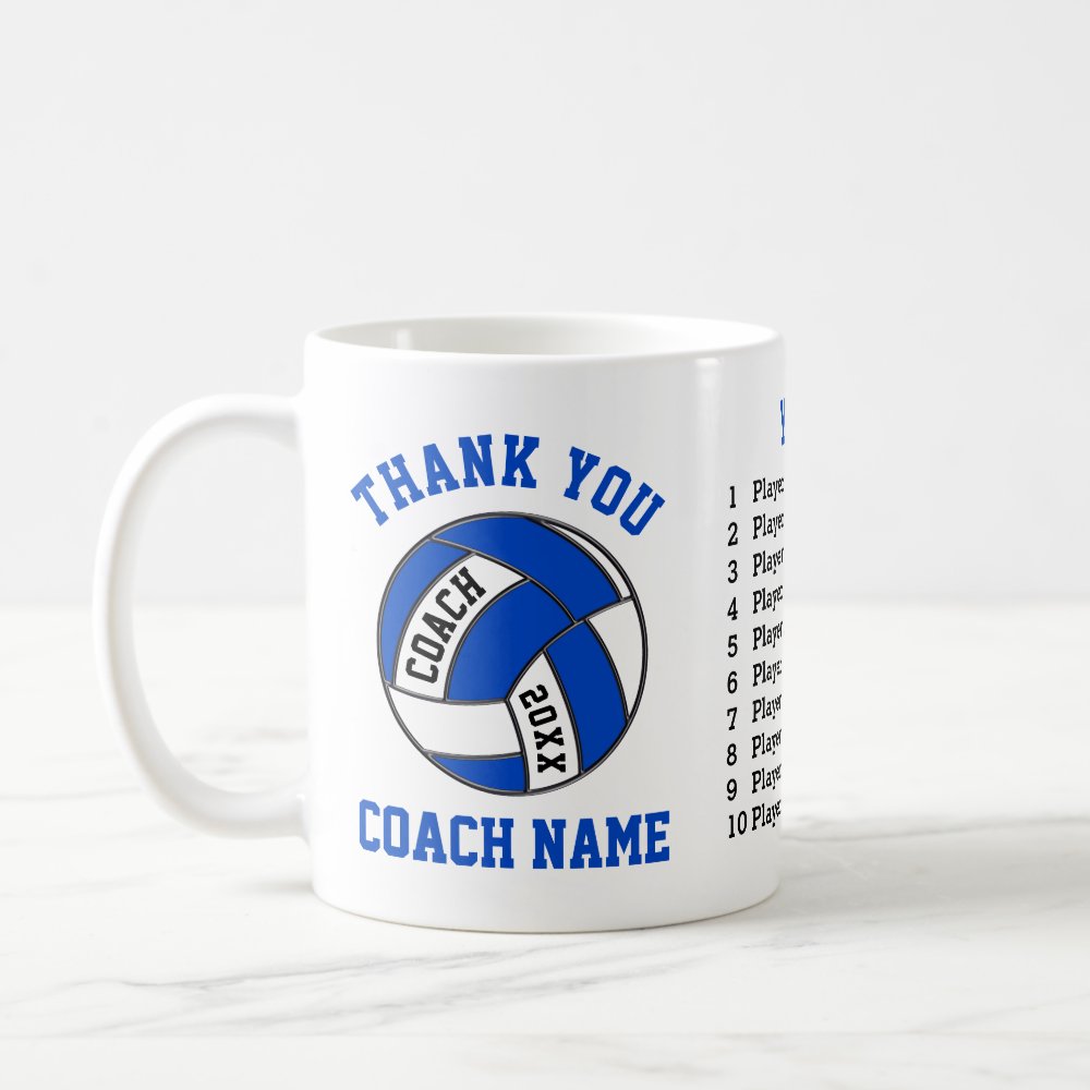 personalize thank you gifts for volleyball coaches travel mug - Volleyball Gifts