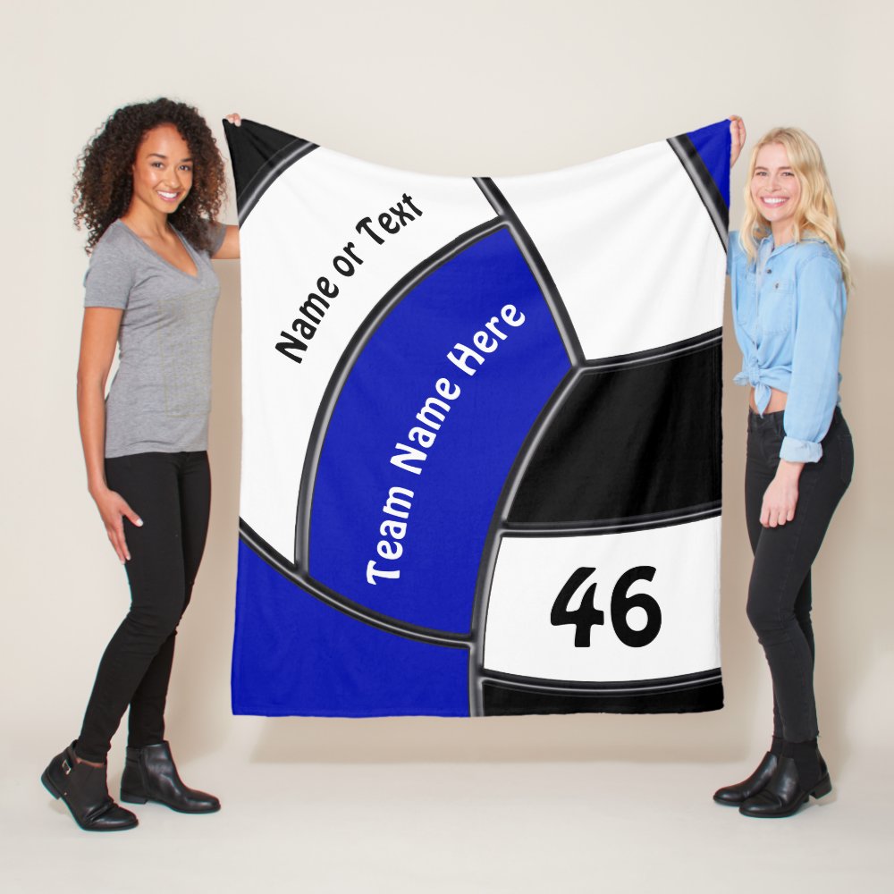 personalize volleyball gift ideas for senior night fleece blanket - Volleyball Gifts