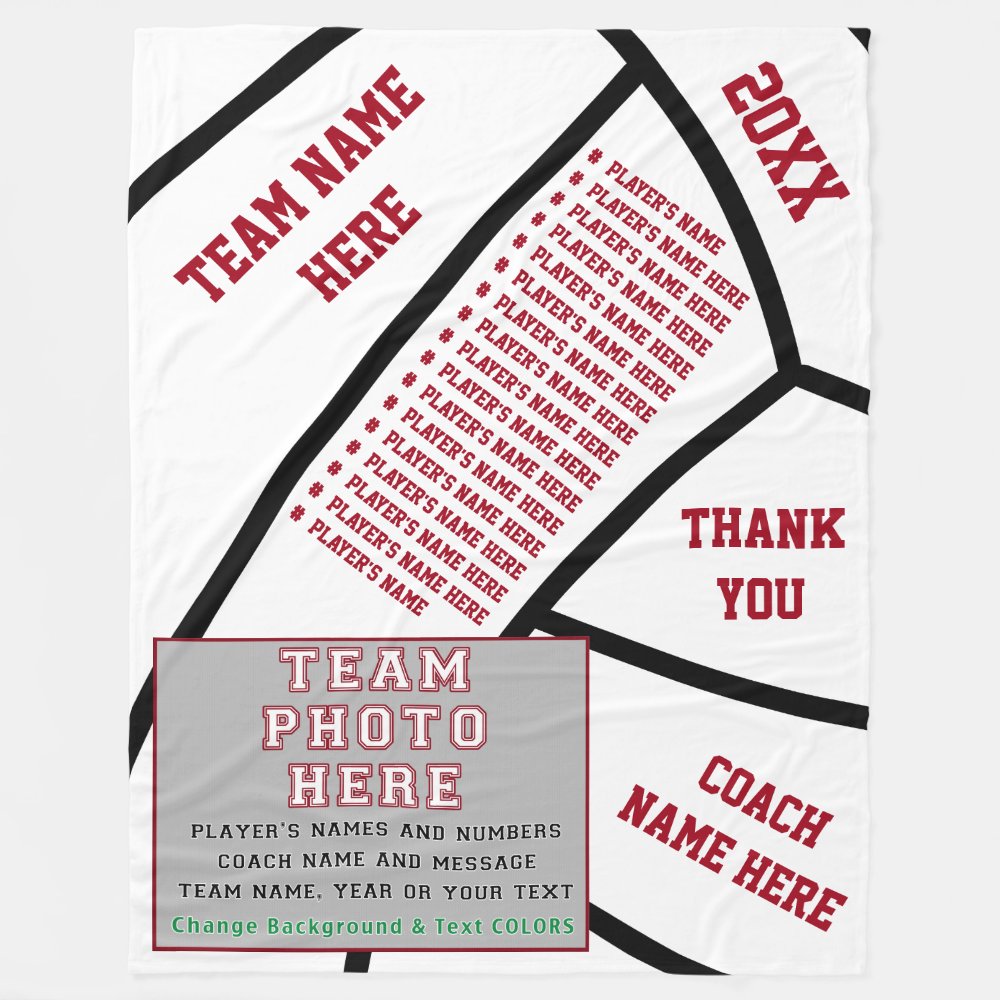 players names photo volleyball coach gift ideas fleece blanket rdbf37957252e4ffdb5e26ca60bfd2778 zkij0 1000 - Volleyball Gifts