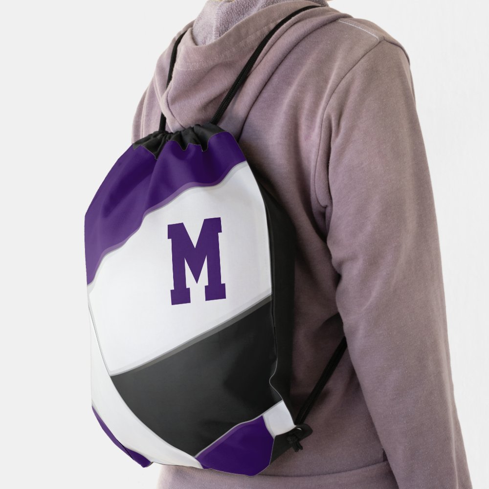 purple black volleyball team colors boys girls drawstring bag rc9d229dd6f6c464a8cf485b97aa231e3 qwkt5 1000 - Volleyball Gifts