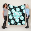 teal turquoise girly i love volleyball fleece blanket ra6b48c921abf476a8e451d8dab2b4c2e ee3yx 8byvr 1000 - Volleyball Gifts