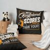 Volleyball - My Volleyball Boyfriend Scores Throw Pillow Official Volleyball Gifts Merch