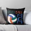 Funny Volleyball Mom Throw Pillow Official Volleyball Gifts Merch