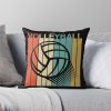 Volleyball Vintage Throw Pillow Official Volleyball Gifts Merch