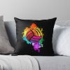 Volleyball Colorful Throw Pillow Official Volleyball Gifts Merch