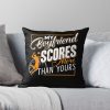 Volleyball - My Volleyball Boyfriend Scores Throw Pillow Official Volleyball Gifts Merch