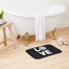 Volleyball Love White Bath Mat Official Volleyball Gifts Merch