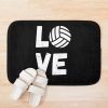 Volleyball Love White Bath Mat Official Volleyball Gifts Merch