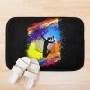 Volleyball Art Watercolor Bath Mat Official Volleyball Gifts Merch