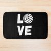 Volleyball Love White Bath Mat Official Volleyball Gifts Merch