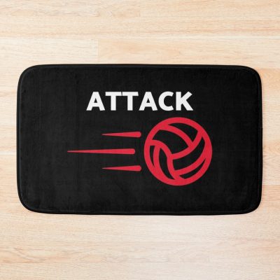 Volleyball Attack Bath Mat Official Volleyball Gifts Merch