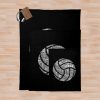 Volleyball Word Cloud Throw Blanket Official Volleyball Gifts Merch