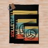 Volleyball Vintage Throw Blanket Official Volleyball Gifts Merch