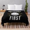 Volleyball Fan - Volleyball First Throw Blanket Official Volleyball Gifts Merch