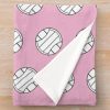 Pink Volleyball Throw Blanket Official Volleyball Gifts Merch