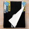 Set Serve Spike Volleyball Laptop Black Throw Blanket Official Volleyball Gifts Merch