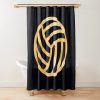 Volleyball Orange Shower Curtain Official Volleyball Gifts Merch