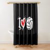 I Love Volleyball Shower Curtain Official Volleyball Gifts Merch