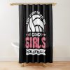 You Don'T Scare Me I Coach Girls Volleyball, Volleyball Lover Shower Curtain Official Volleyball Gifts Merch