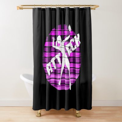 Volleyball Attack Shower Curtain Official Volleyball Gifts Merch