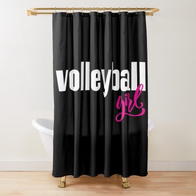 Volleyball Girl Shower Curtain Official Volleyball Gifts Merch