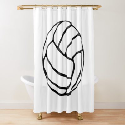 Volleyball 	 4	 Shower Curtain Official Volleyball Gifts Merch