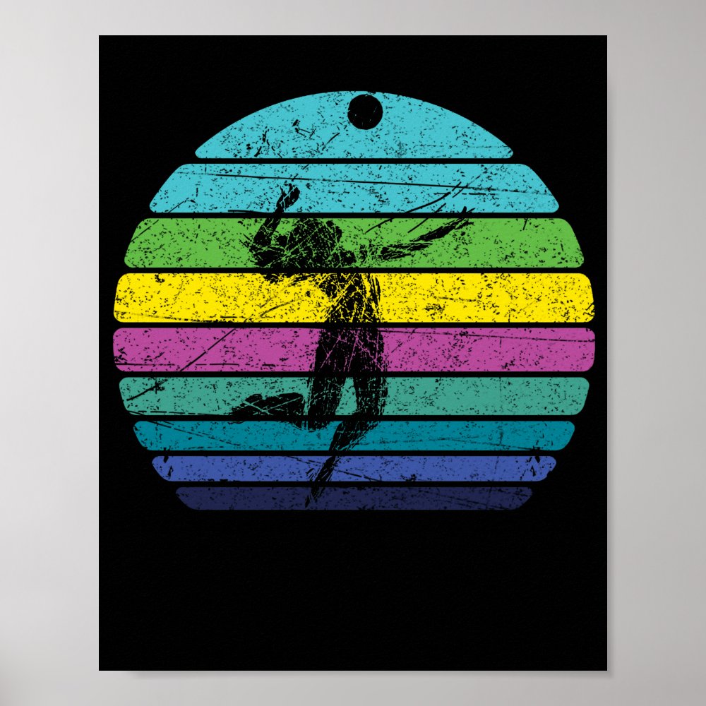 volleyball girl retro vintage neon poster r4a16f817ed5a4ca8a713445d9c6d1735 wva 8byvr 1000 - Volleyball Gifts